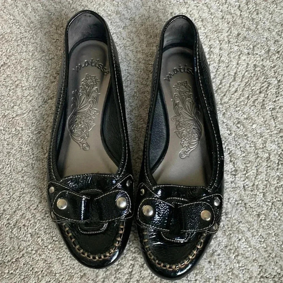 Matisse Black Patent Leather Flats size 8 - Picture 2 of 8